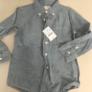 Toddler boy crew cuts button down